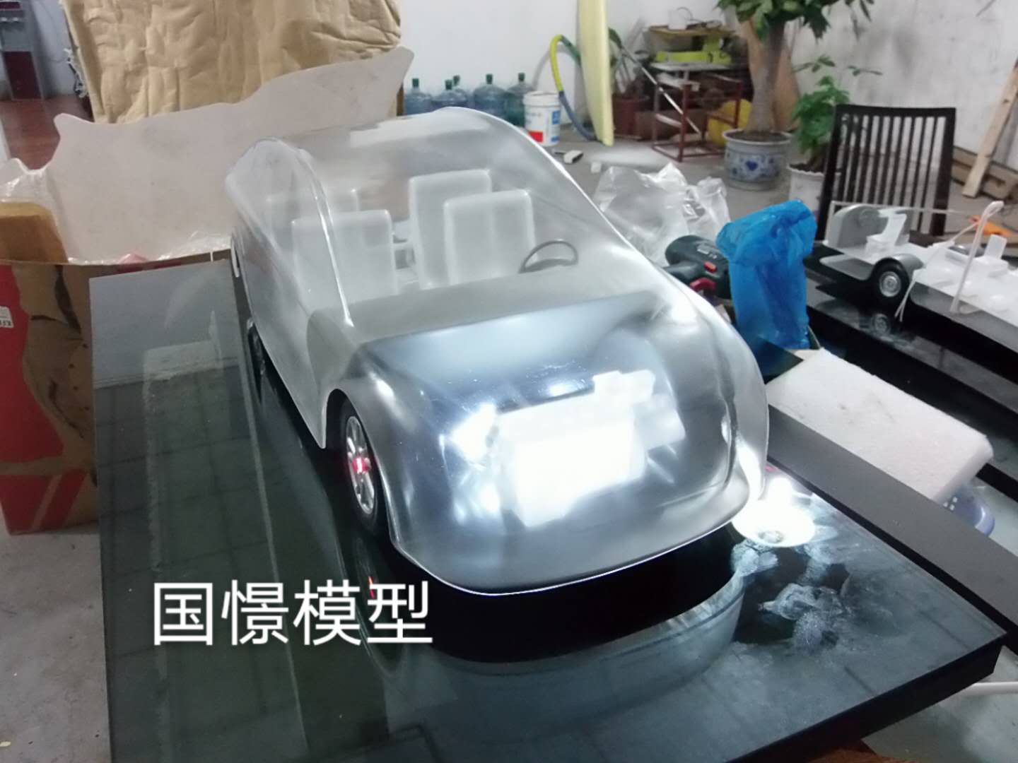佳县透明车模型